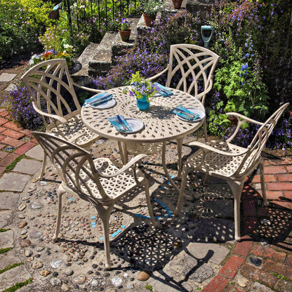 Mia Table 4 Seater Set - Sandstone