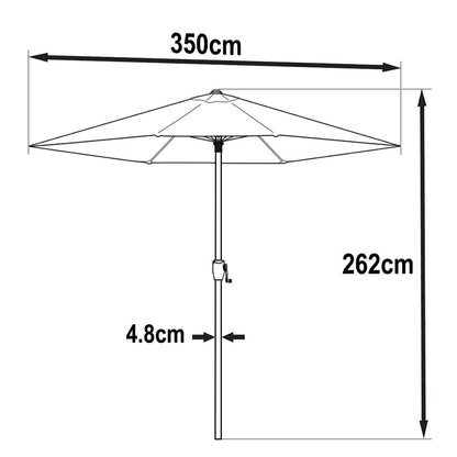 Parasol 3.5m - Green