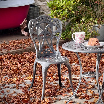 Tulip Bistro 2 Seater Set - Slate