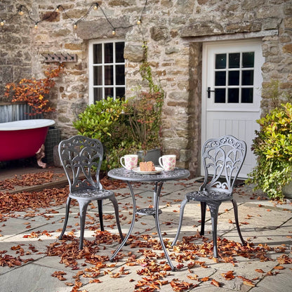 Tulip Bistro 2 Seater Set - Slate