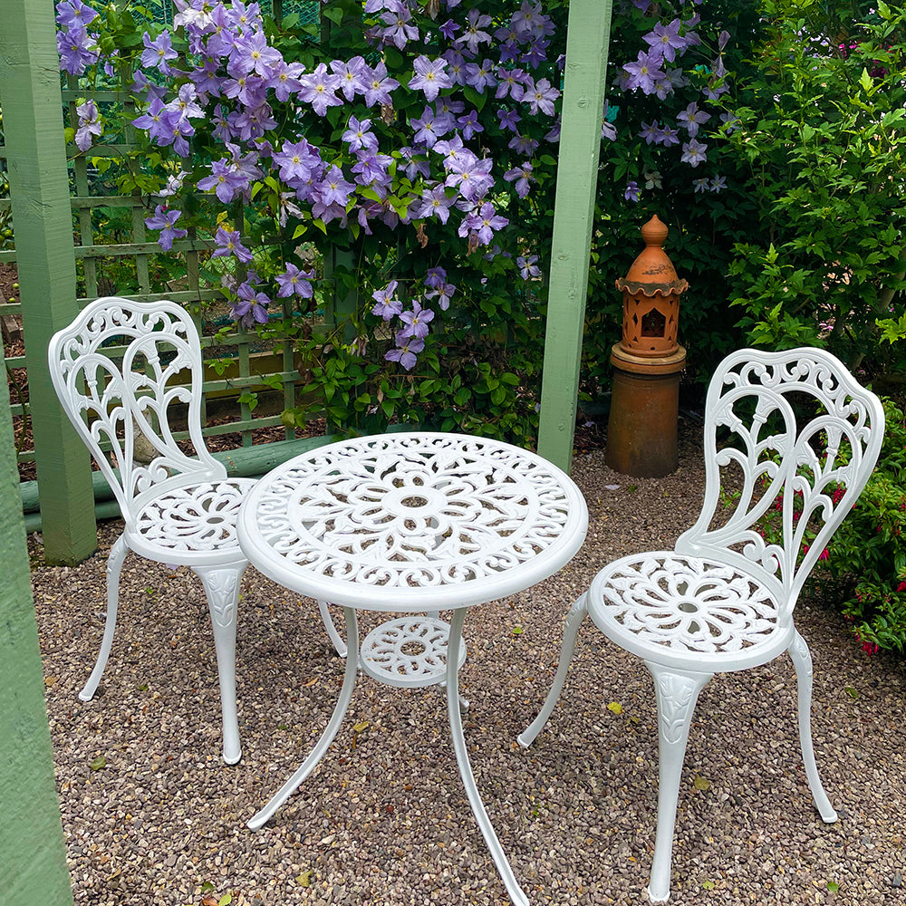 Tulip Bistro 2 Seater Set - White