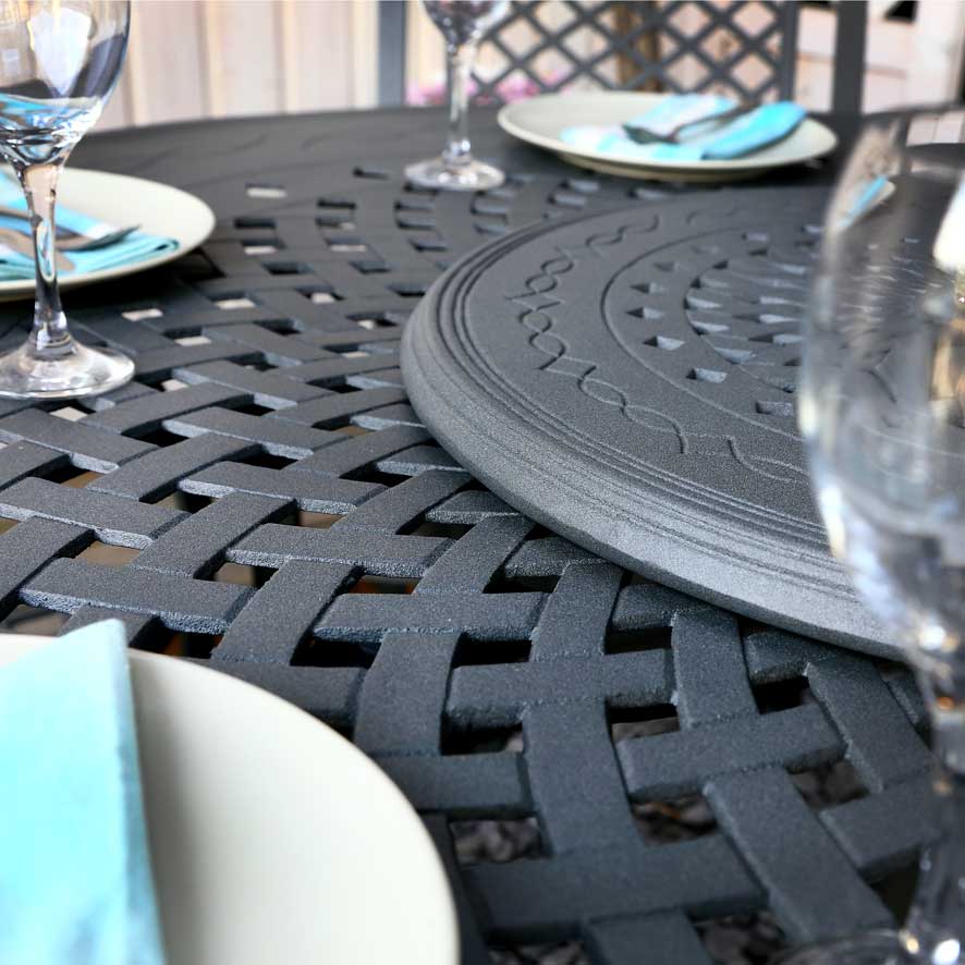 Amelia Table 8 Seater Set - Slate