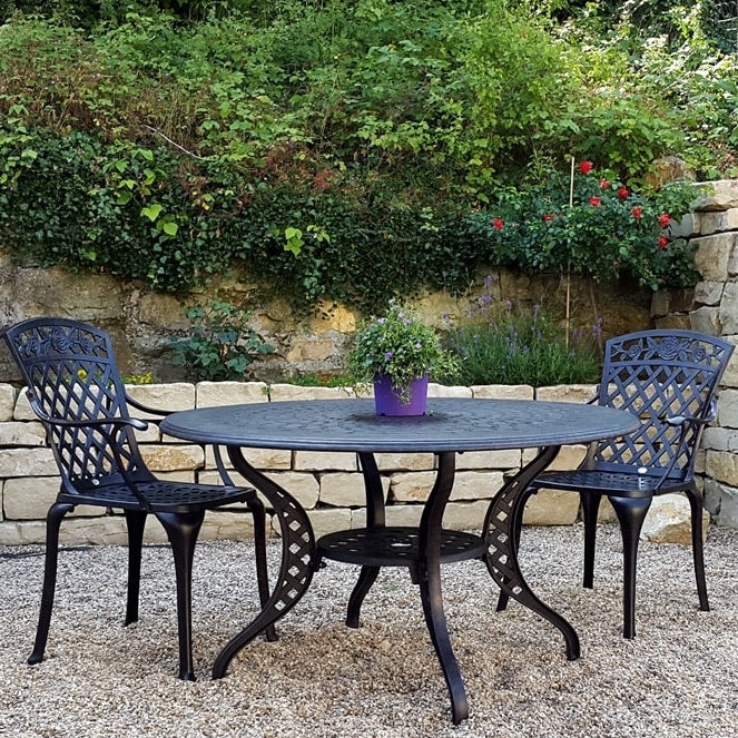Amelia Table 8 Seater Set - Antique Bronze