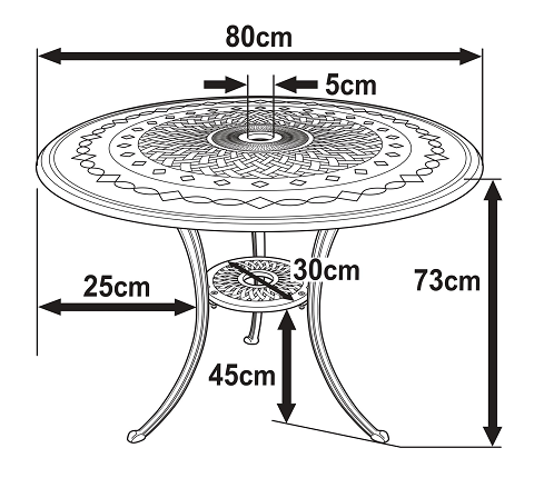 Anna Table - White