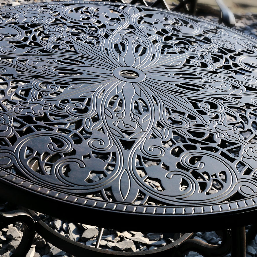 Flora Table 4 Seater Set - Antique Bronze