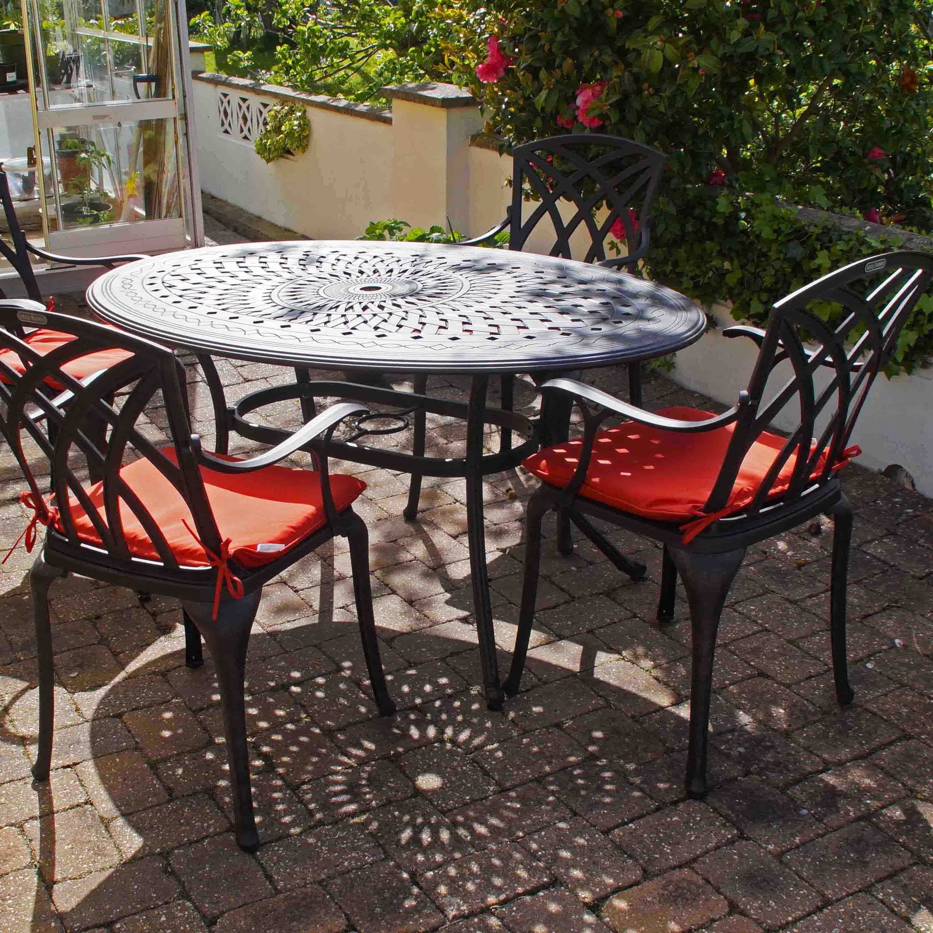 Emily Table 4 Seater Set - Antique Bronze
