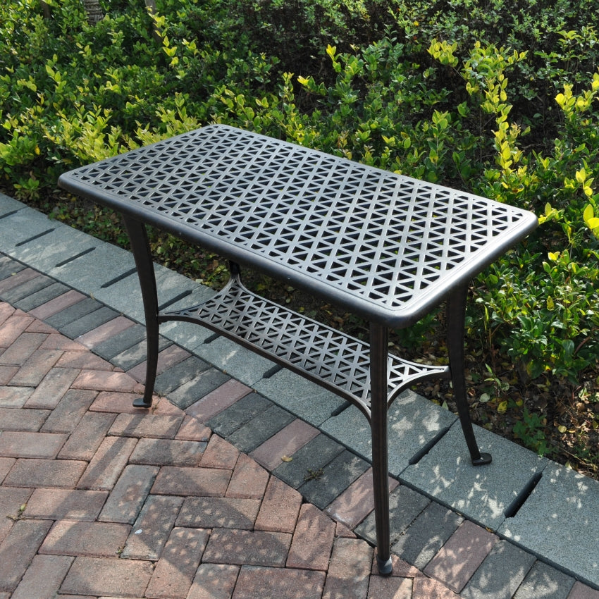 BBQ Table 2 Seater Set - Antique Bronze