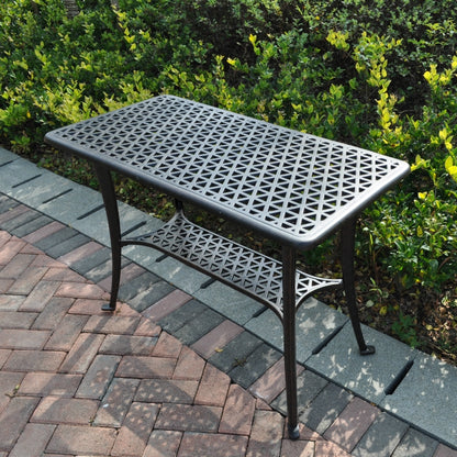 BBQ Table 2 Seater Set - Antique Bronze