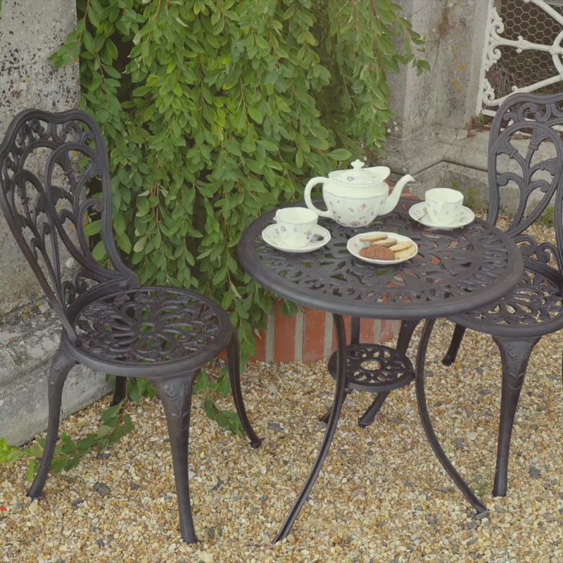 Tulip Bistro 2 Seater Set - Antique Bronze