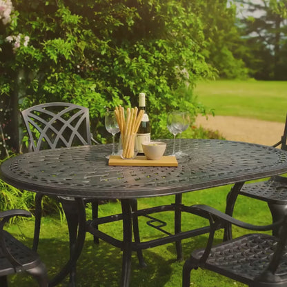 June Table 4 Seater Set - Antique Bronze