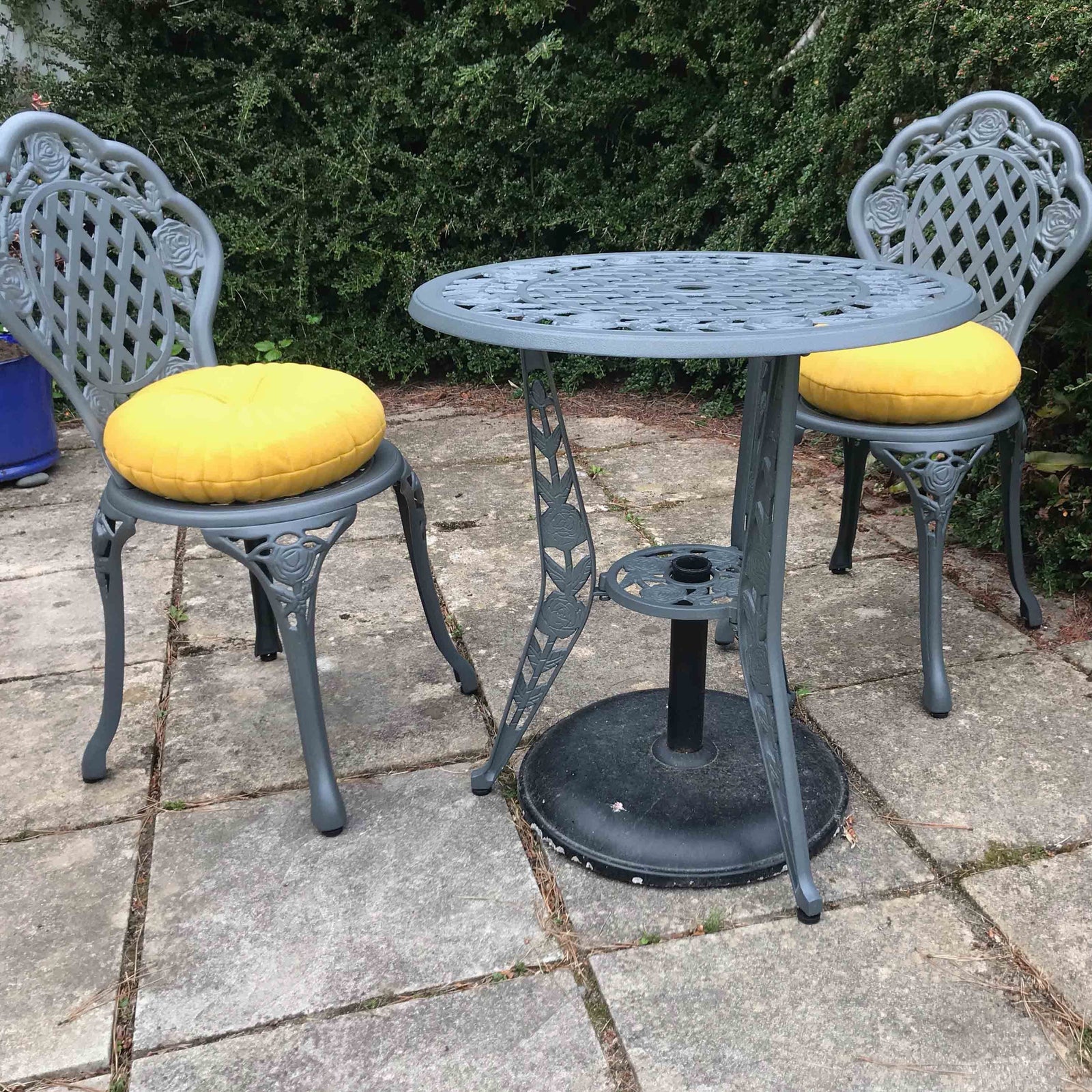 Rose Bistro 2 Seater Set - Slate