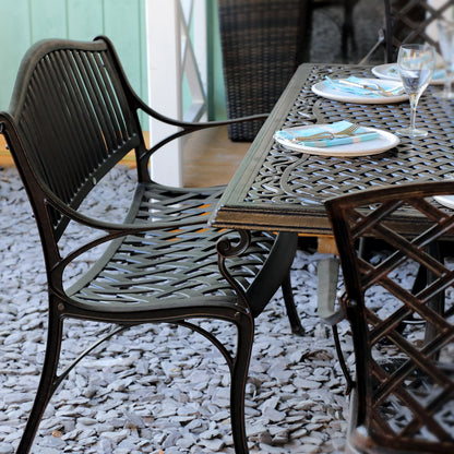 Tanya Table 8 Seater Set - Antique Bronze