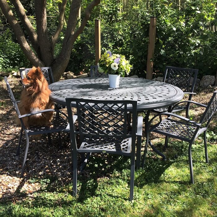 Frances Table 8 Seater Set - Slate