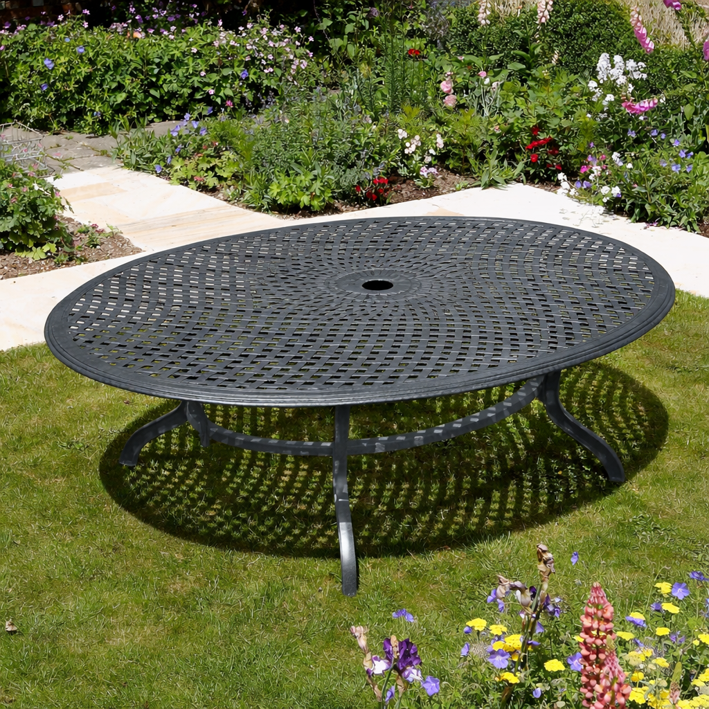 Victoria Table - Slate Grey