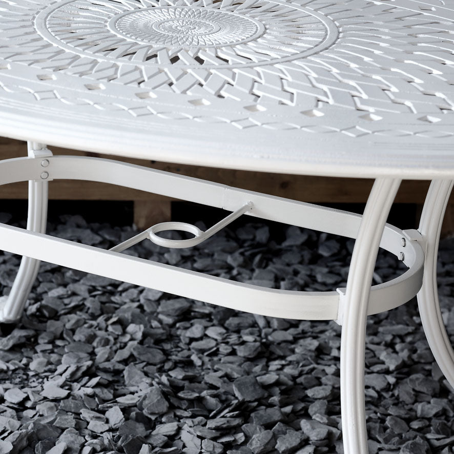 Emily Table 4 Seater Set - White