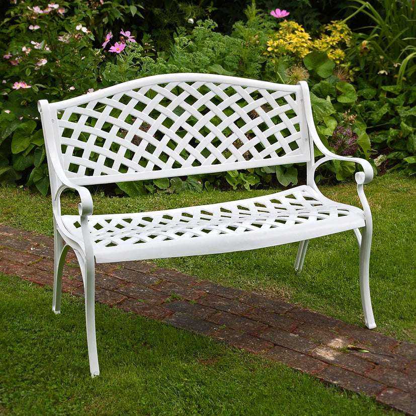 Jasmine Bench - White