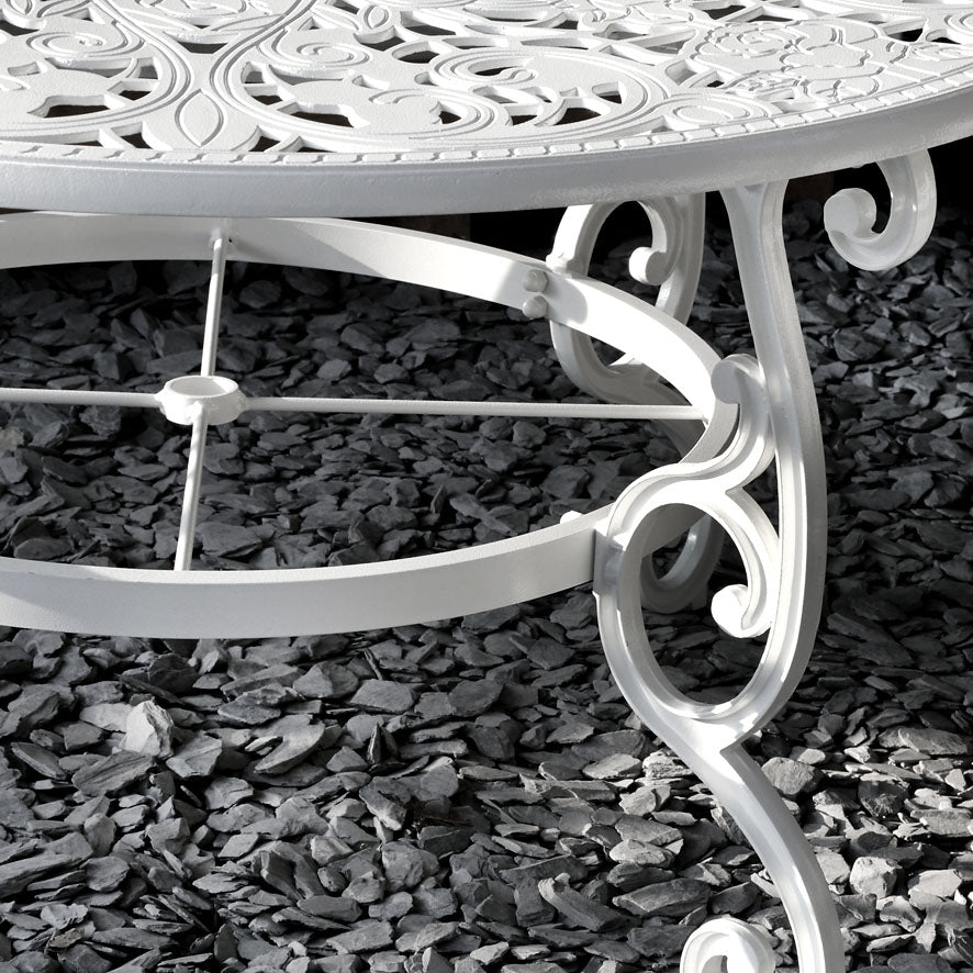 Joyce Table 6 Seater Set - White