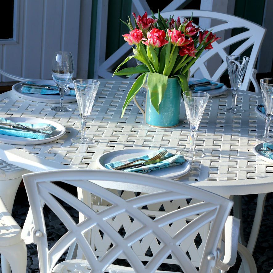 Sarah Table 4 Seater Set - White