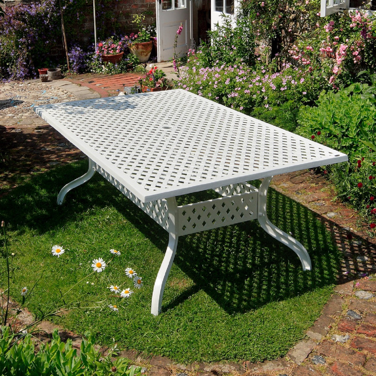 Sophia Table 6 Seater Set - White
