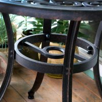 Preview: Hannah Table - Antique Bronze (2 seater set)