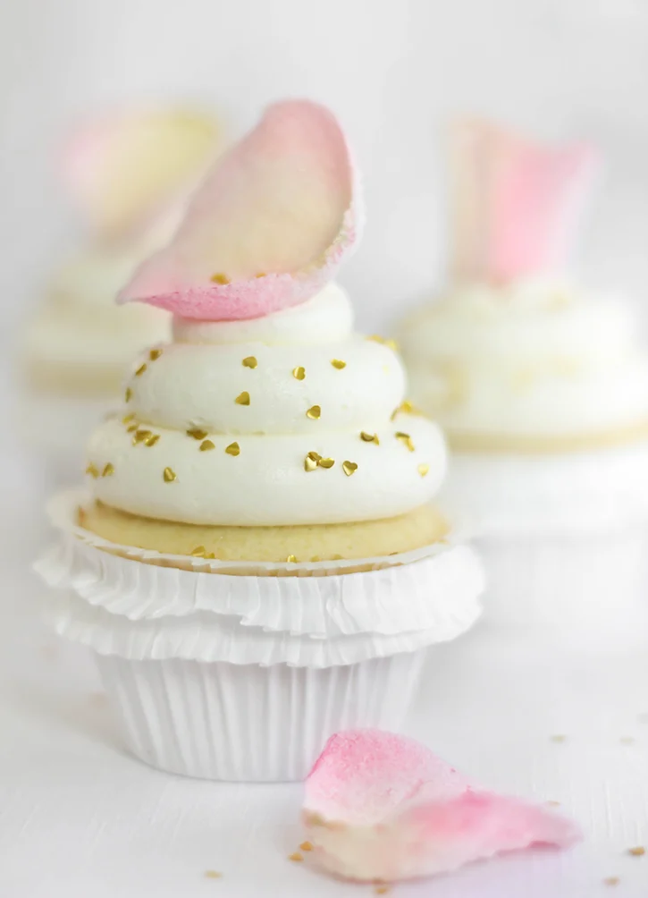 Sprinkle Bakes Vanilla-Rosewater Cupcakes