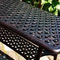 Preview: Rectangular_Cast_Aluminium_Metal_Garden_Furniture_Side_Table_2