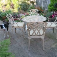 Preview: Hannah Table - Sandstone (4 seater set)