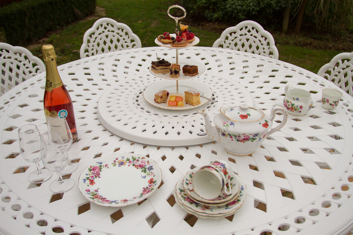 Afternoon Tea with a Lazy Susan Turntable