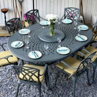 Preview: Gloria Table - Slate (10 seater set)