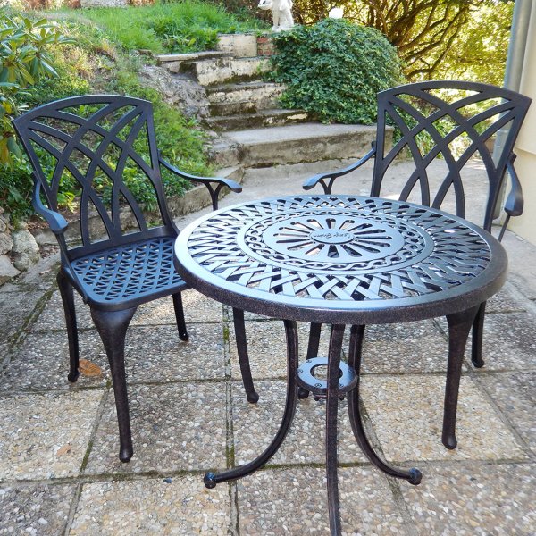 Eve Bistro Table - Antique Bronze (2 seater set)