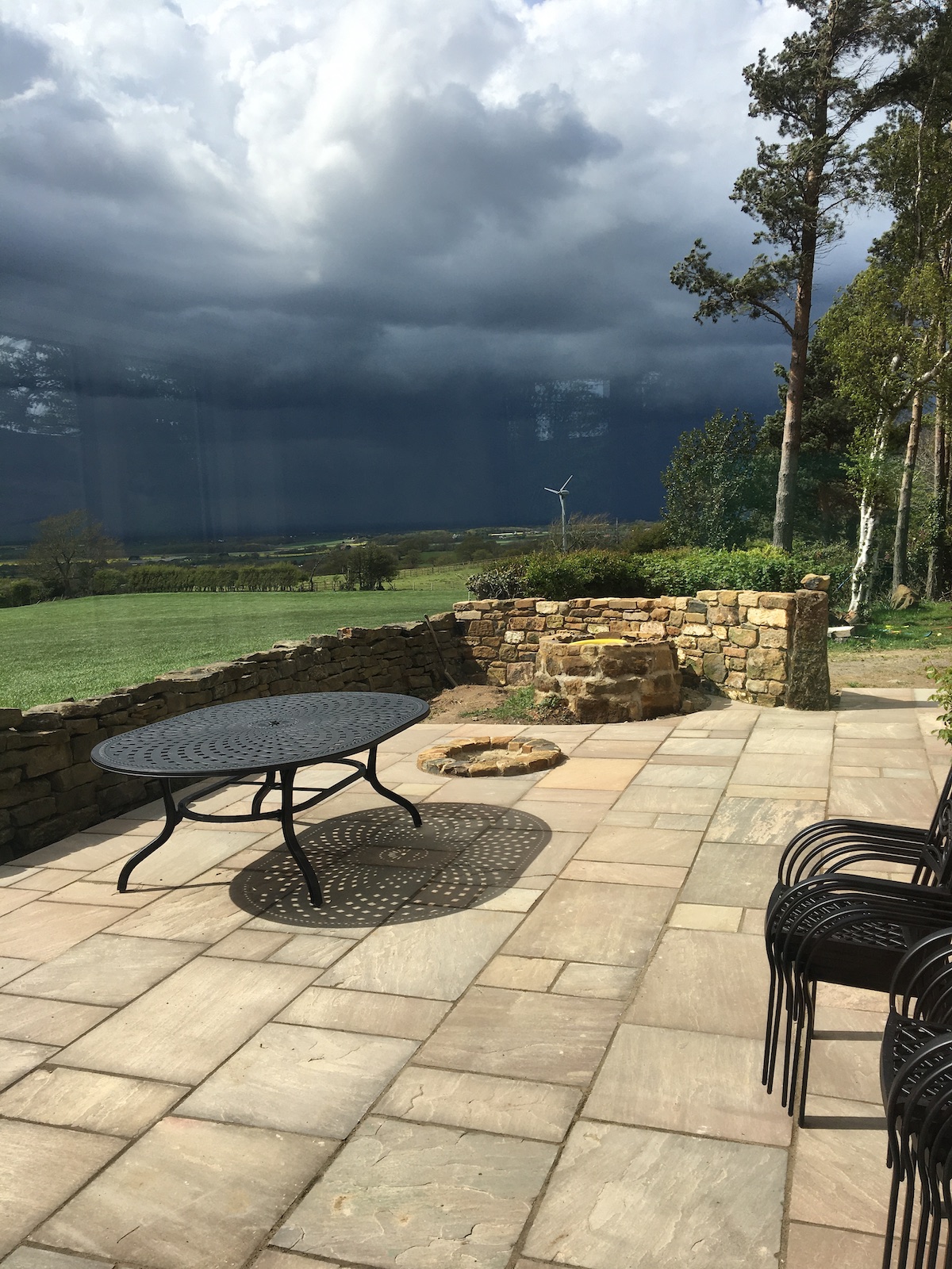 Move furniture off your patio in bad weather