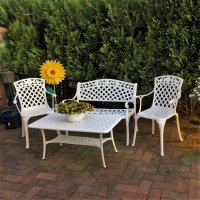 Preview: Claire Table - White (2 seater set)