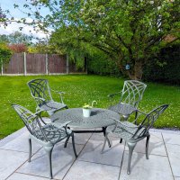 Preview: Bella Table - Slate Grey (4 seater set)