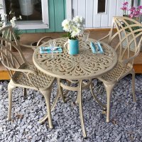 Preview: Jill Table - Sandstone (2 seater set)