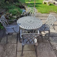Preview: Mia Table - Slate (4 seater set)
