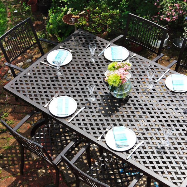 12 Seater Large Garden Table, Patio Table Seats 12
