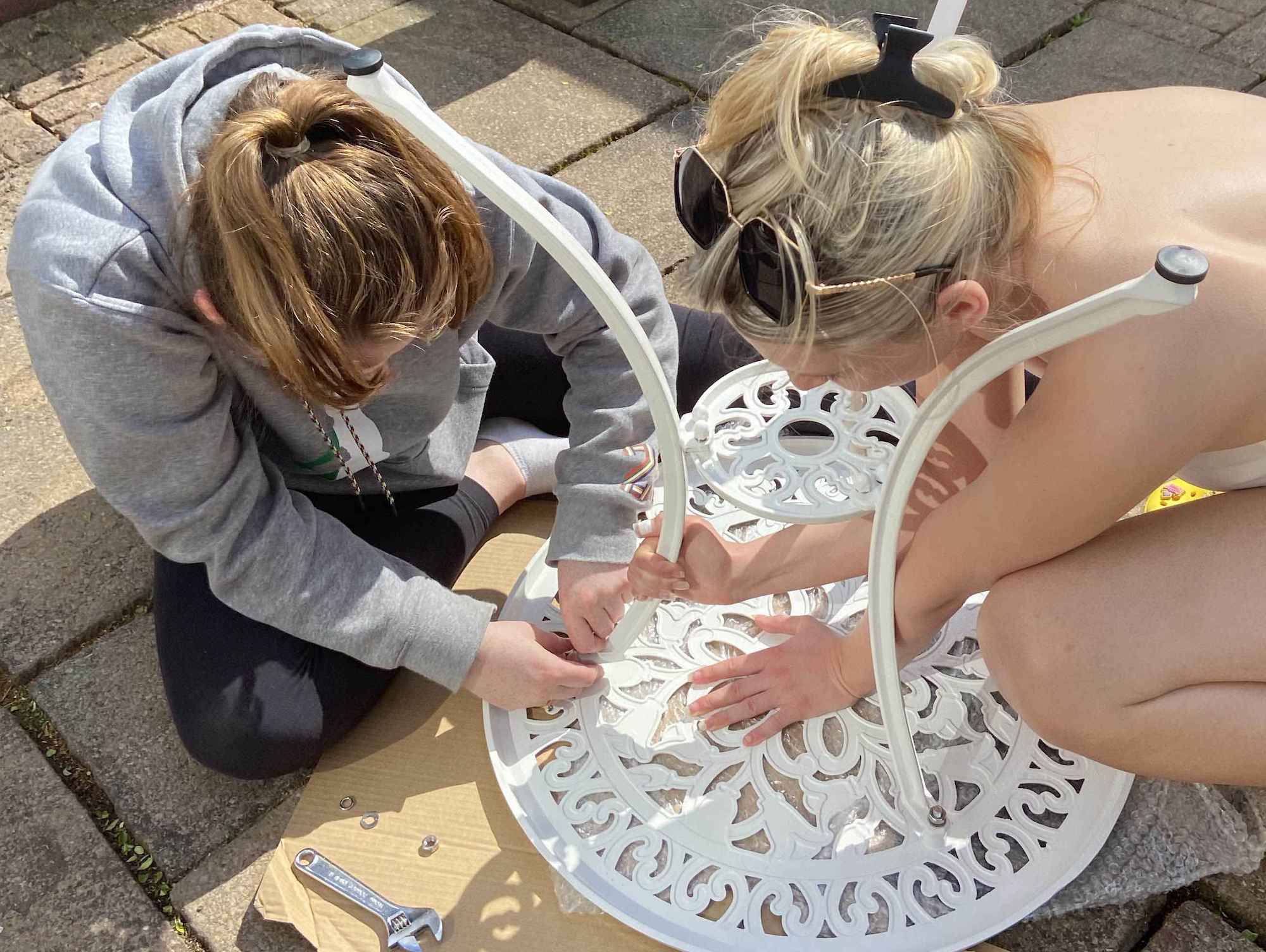 How to assemble our garden bistro sets