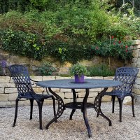 Preview: Amy Table - Antique Bronze (4 seater set)