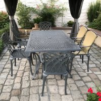 Preview: Vanessa Table - Slate Grey (10 seater set)