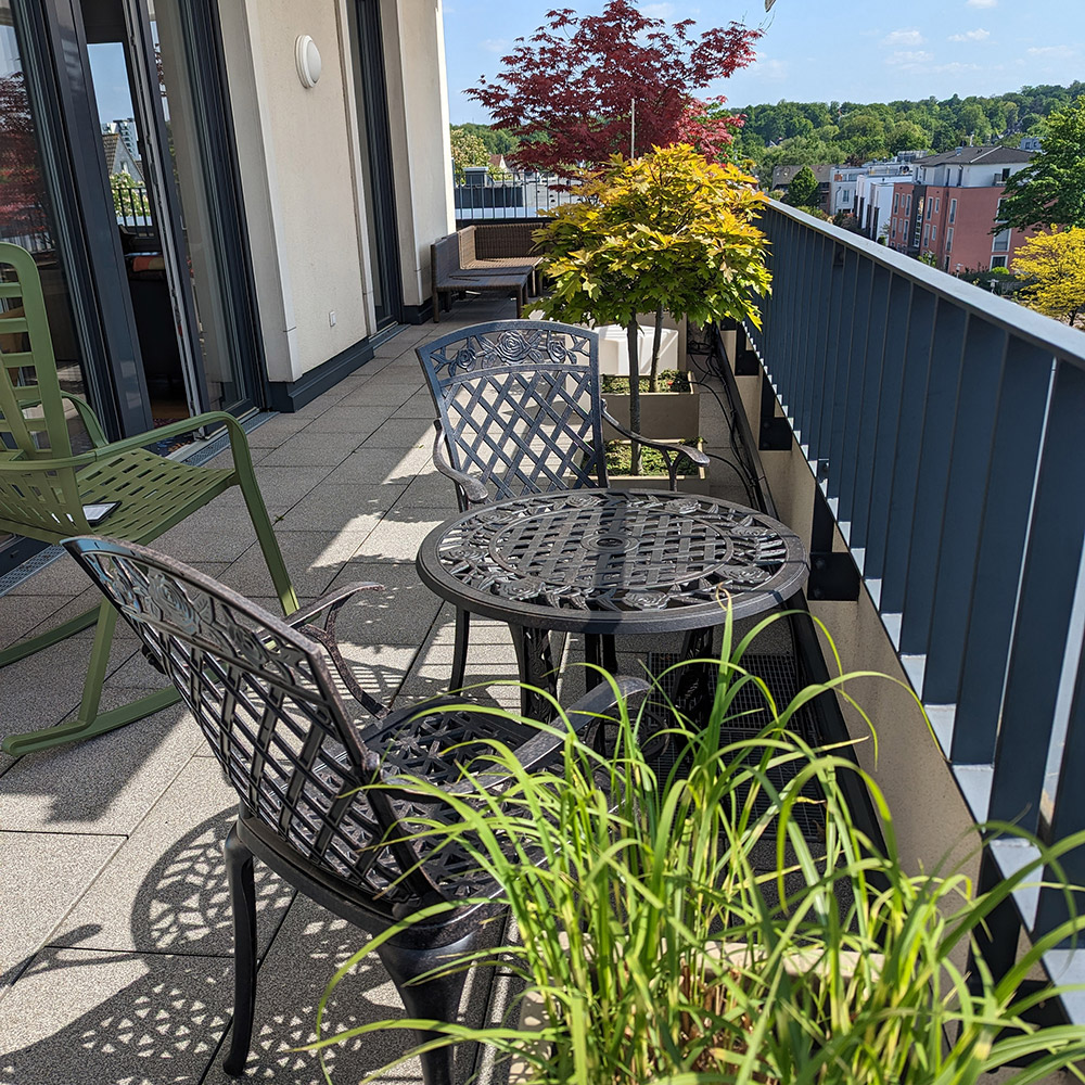 What should you look for when shopping for balcony furniture?