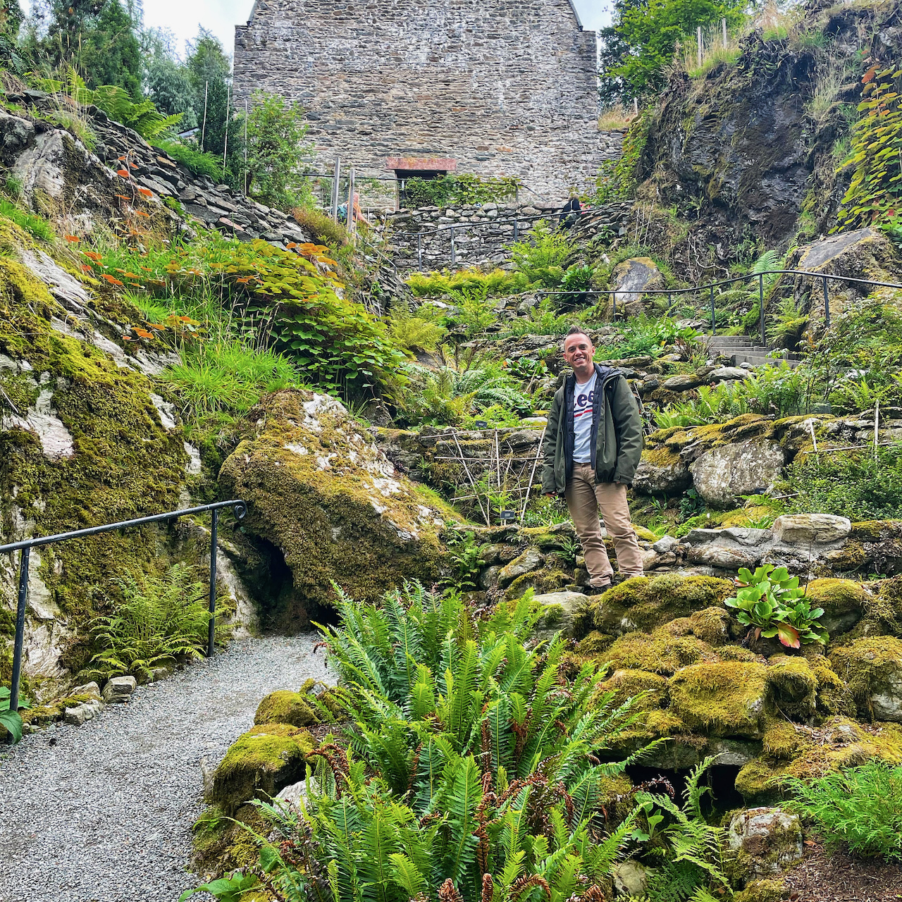 Lee in the Tasmanian Fernery at Benmore (Copyright of The Garden Ninja)