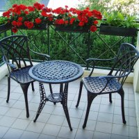 Preview: Ivy Bistro Table - Antique Bronze (2 seater set)