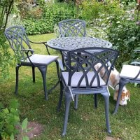 Preview: Jill Table - Slate (4 seater set)