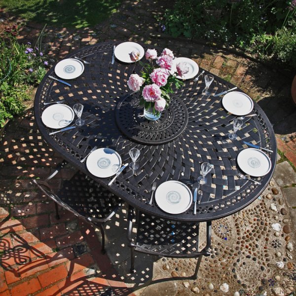 Rosemary Table - Antique Bronze (8 seater set)