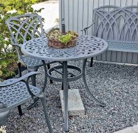 Preview: Jill Table - Slate (2 seater set)
