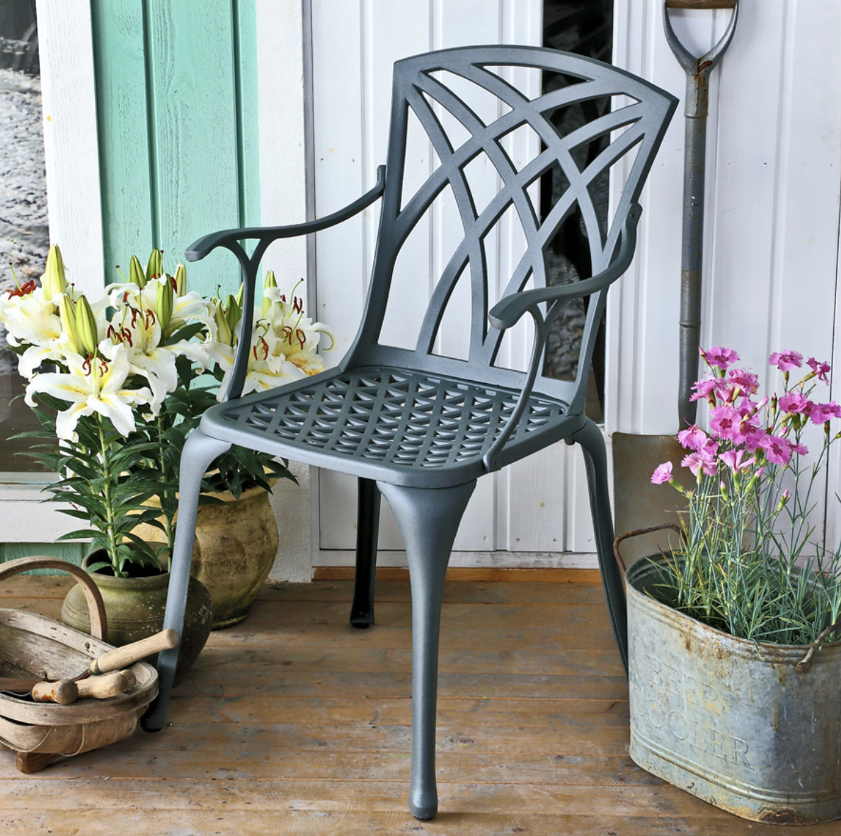 April Garden Chair in Slate