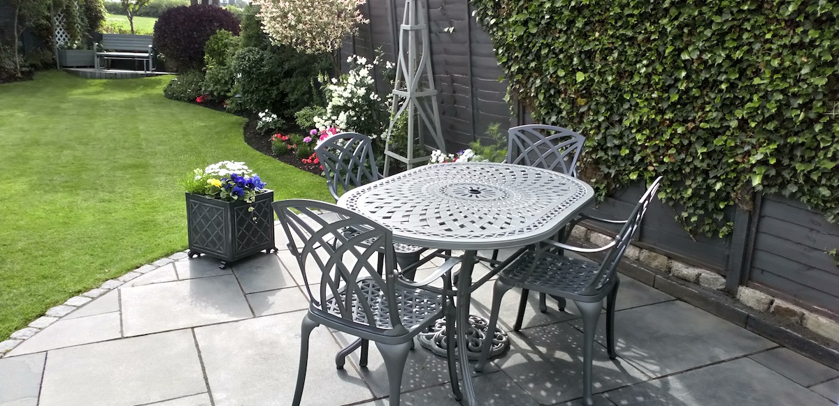 June Garden Table in Slate Grey