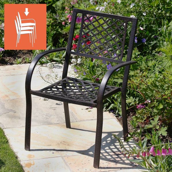 Jane Stacking Garden Chairs In, Paint For Metal Garden Furniture Uk