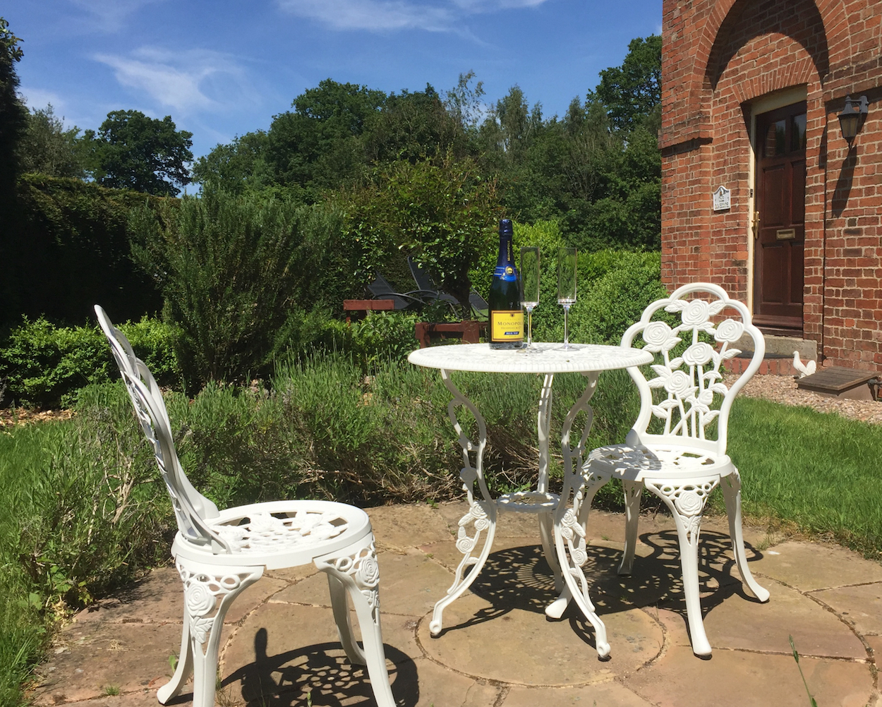 Where did the garden bistro set come from?