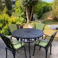 Preview: Alice Table - Antique Bronze (4 seater set)